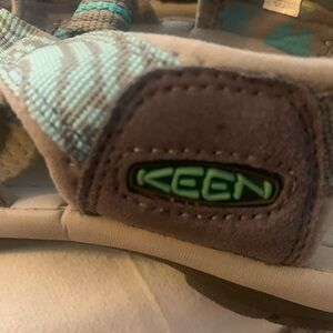 KEEN Aqua and Brown Sandals